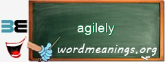 WordMeaning blackboard for agilely